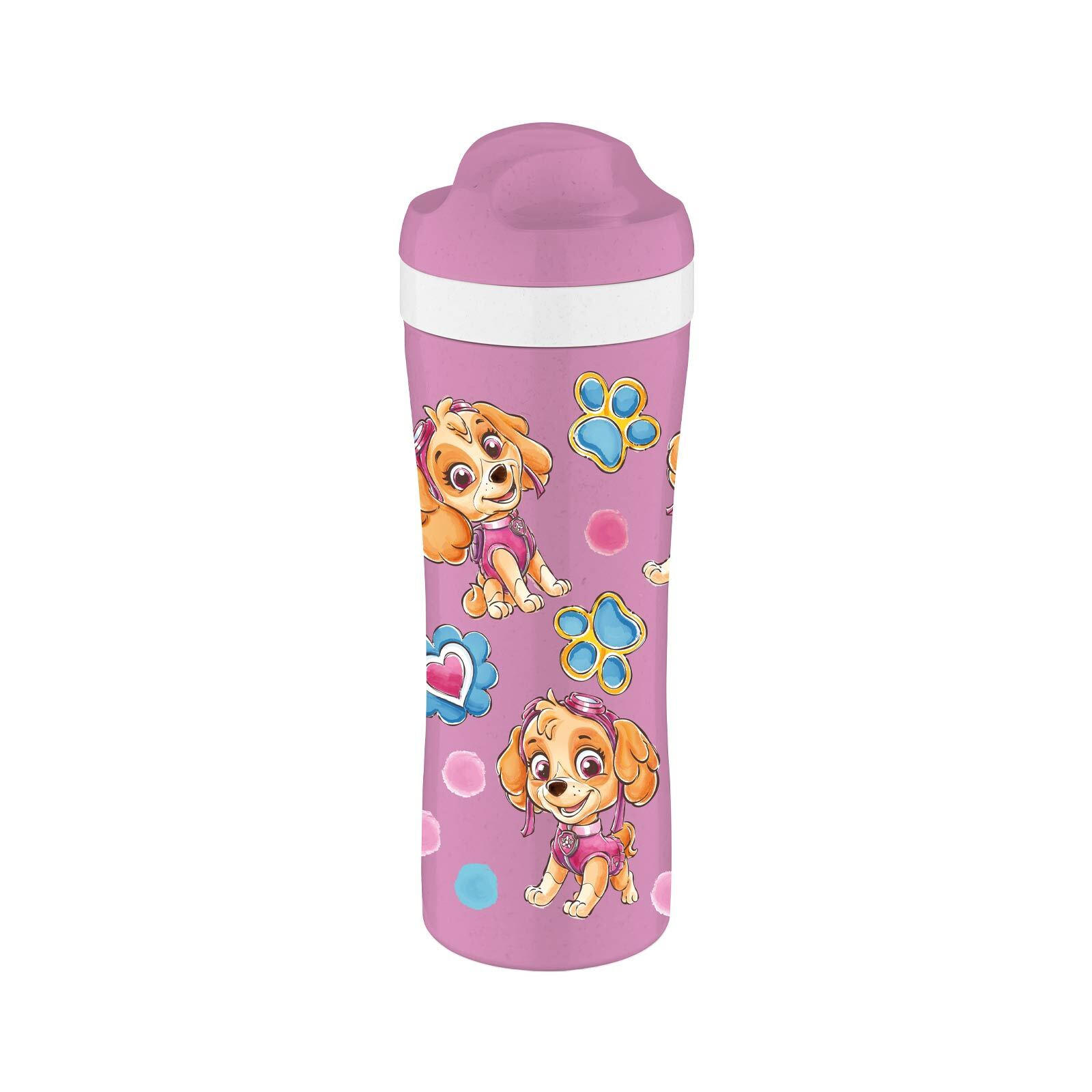 TRINKFLASCHE Oase Paw Patrol organic pink 425 ml - Pink, Kunststoff (0.425L) - Koziol