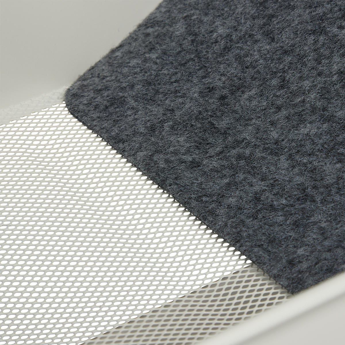ROLLWAGEN - Weiß, Textil/Metall (43.5/71.5/29.5cm) - Relaxdays