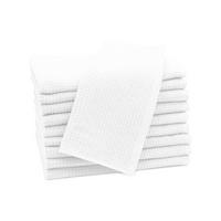 GÄSTETÜCHER, 10er-Set, 30x50 cm, 100% Baumwolle, Weiß - Weiß, Textil (30/50cm) - Zollner