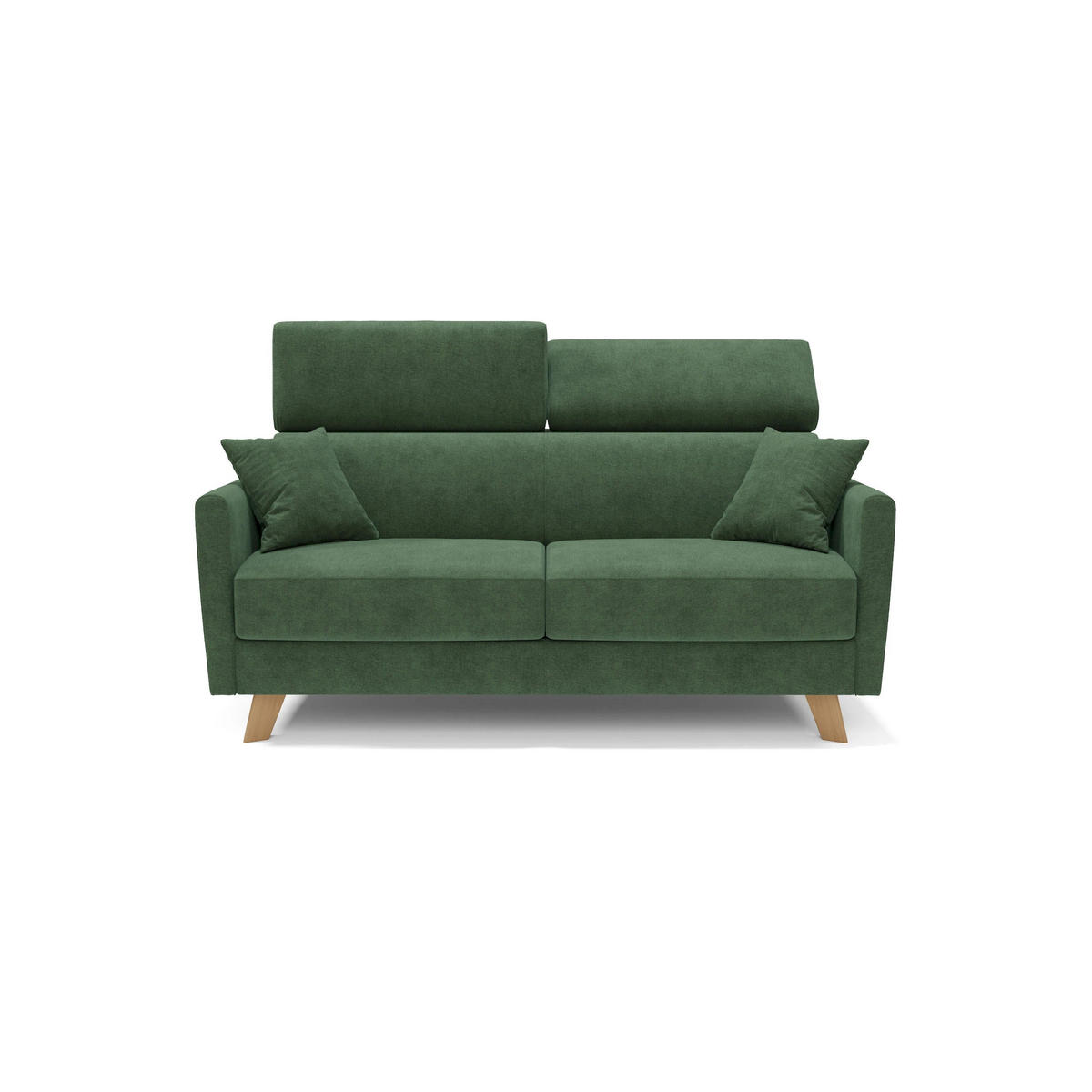 SCHLAFSOFA Francy - Grün, Metall (200/92/97cm) - Divani.store