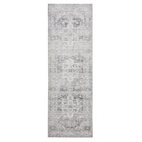 VINTAGE-LÄUFER Miray waschbar 80/240 cm - Grau, Kunststoff (80/240cm) - benuta Nest
