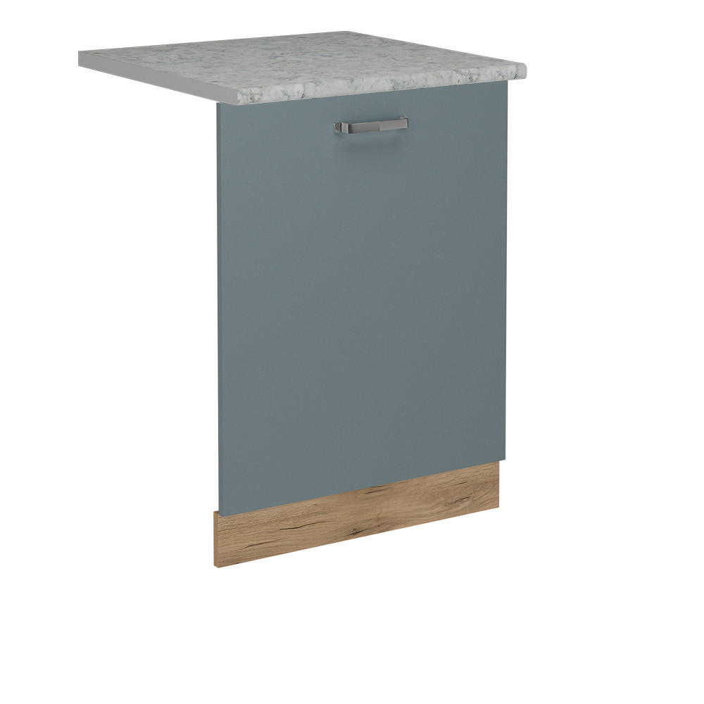 DISKMASKINENS FRONTPANEL R-Line Blågrå 60 cm , AP Marble Blågrå, Honungsek 81.8/60/60 cm