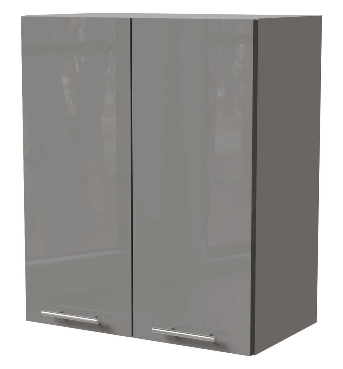 KÜCHENHÄNGESCHRANK Essen W3/60 Grau Hochglanz / Grau Matt 60 / 32,5 / 72cm - Grau, Holz/Holzwerkstoff (60/72/32.5cm) - Feldmann-Wohnen