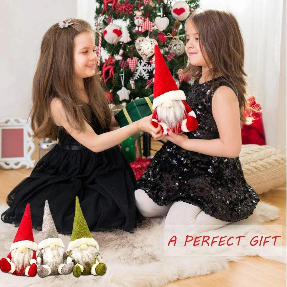 WEIHNACHTSZWERG 3-teiliges Set 30 cm - Multicolor, Textil (15/30/30cm)