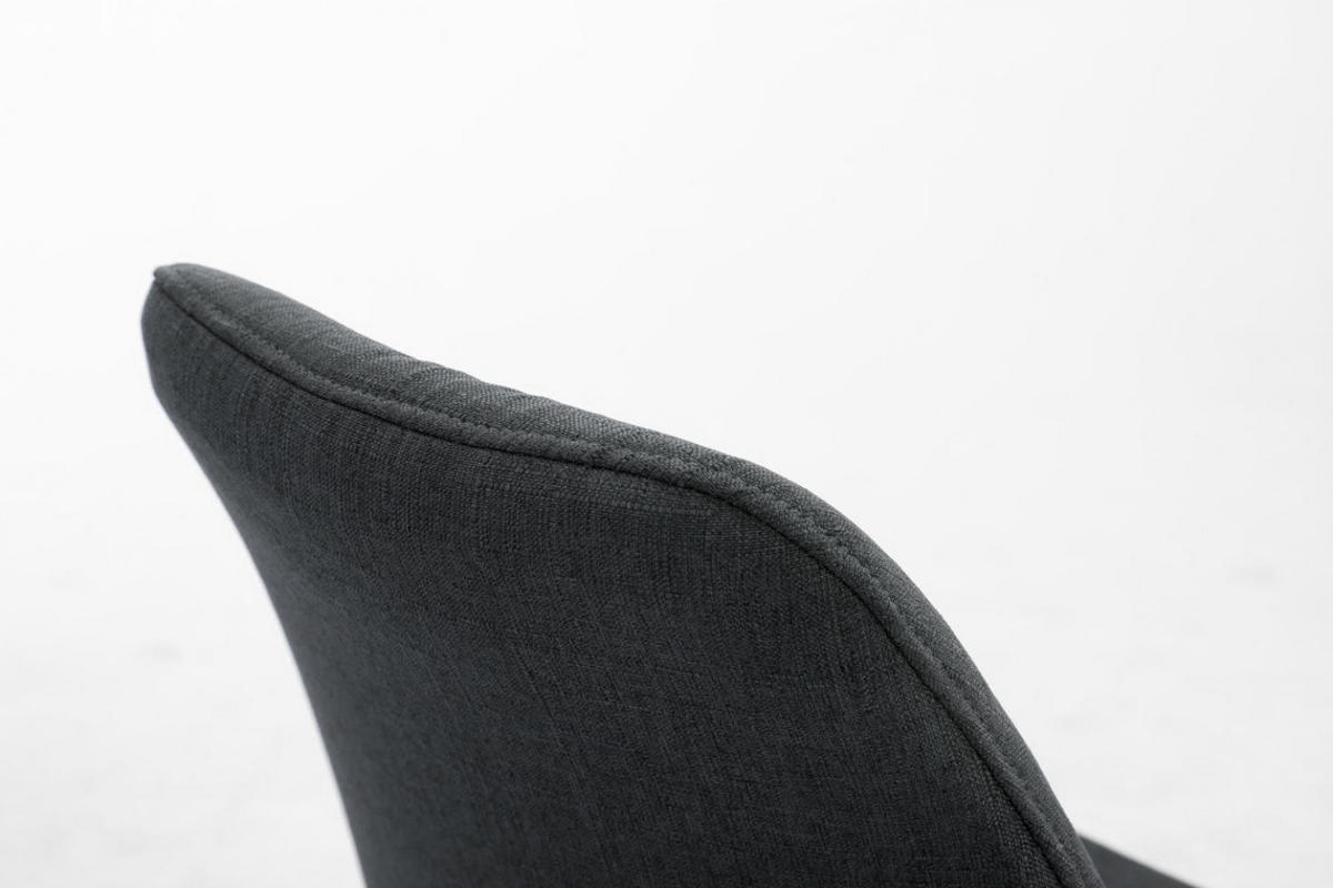 STUHL Stoff dunkelgrau - Dunkelgrau/Cappuccino, Holz/Textil (48/84/56cm) - CLP