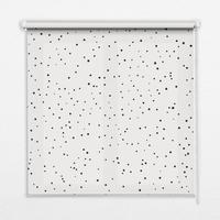VNÚTORNÁ roleta - okenná roleta - roleta - 130x140 cm - Bodky - čierna, plast (130/140/0.5cm) - TULUP