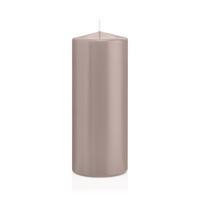 STUMPENKERZEN Silbergrau Ø 78 x 200 mm, 8 Stück - Silberfarben, Paraffin (8/20cm) - Wiedemann Kerzen