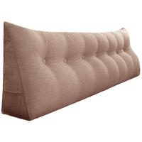 RÜCKENKISSEN für Bett Leinenlook Mauve 200 cm - Pink, Textil (50/200cm) - Vercart