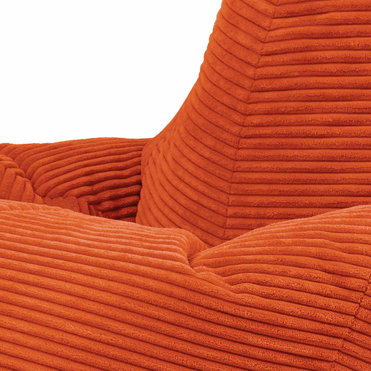SITZSACK Sessel aus Cord 2-tlg. - Terracotta, Kunststoff (82/76/82cm) - icon