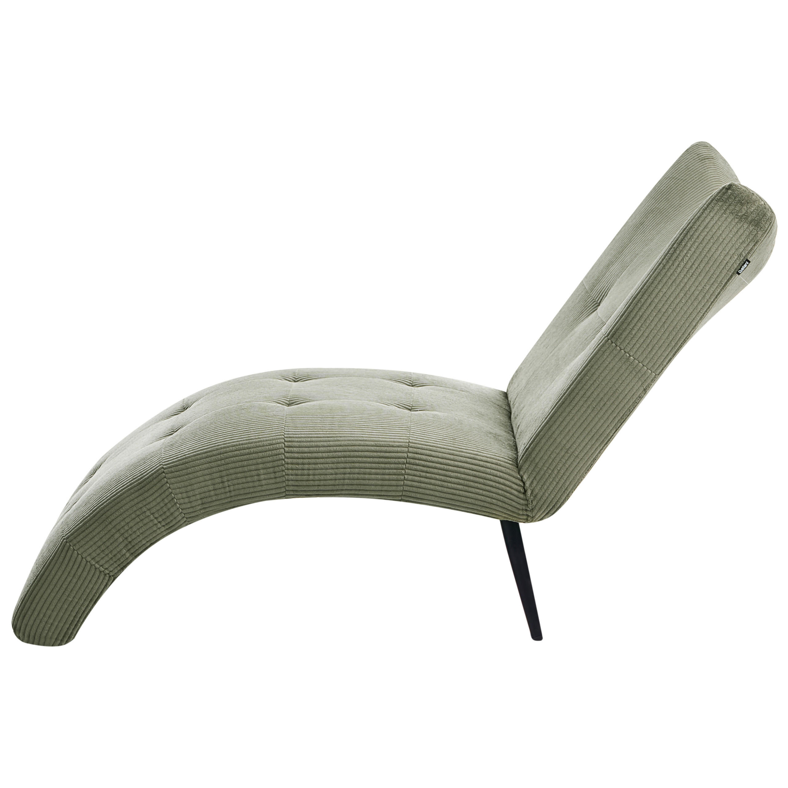 Beliani Chaiselongue Grün, Schwarz 83x97x153 cm