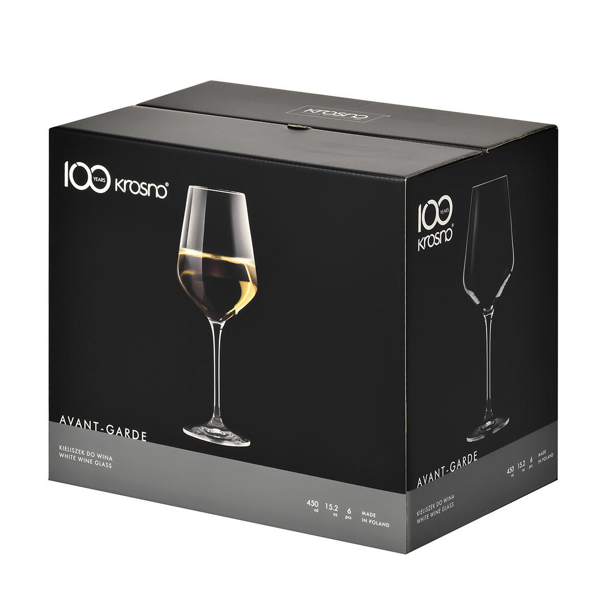 WEISSWEINGLÄSER, 6er-Set, 450 ml - Transparent, Glas (0.39L) - Krosno Glass