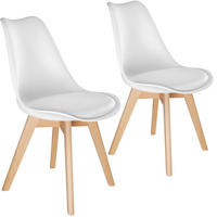 ESSZIMMERSTUHL 2er Set Friederike 49 x 56 x 82,5 cm weiß - Weiß, Textil (49/82.5/56cm) - tectake