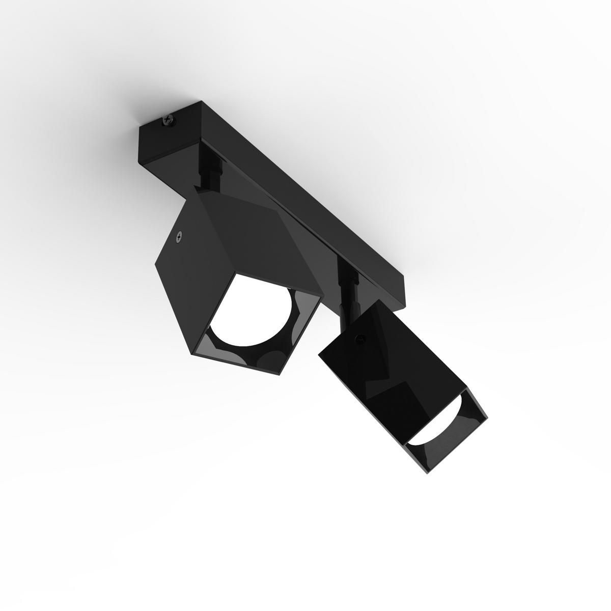 DECKENLEUCHTE - Schwarz, Metall (6/27/18cm) - Lumicom