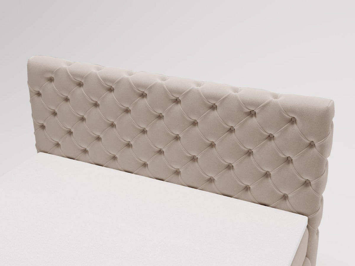 BOXBETT Canolo 140x200 Beige - Beige, Holz/Textil (140/200cm) - Graingold