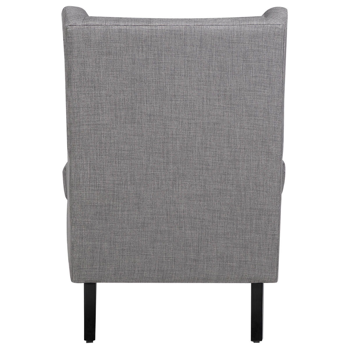SESSEL Polsterbezug grau Alta - Schwarz/Grau, Textil (72/100/78cm) - Beliani