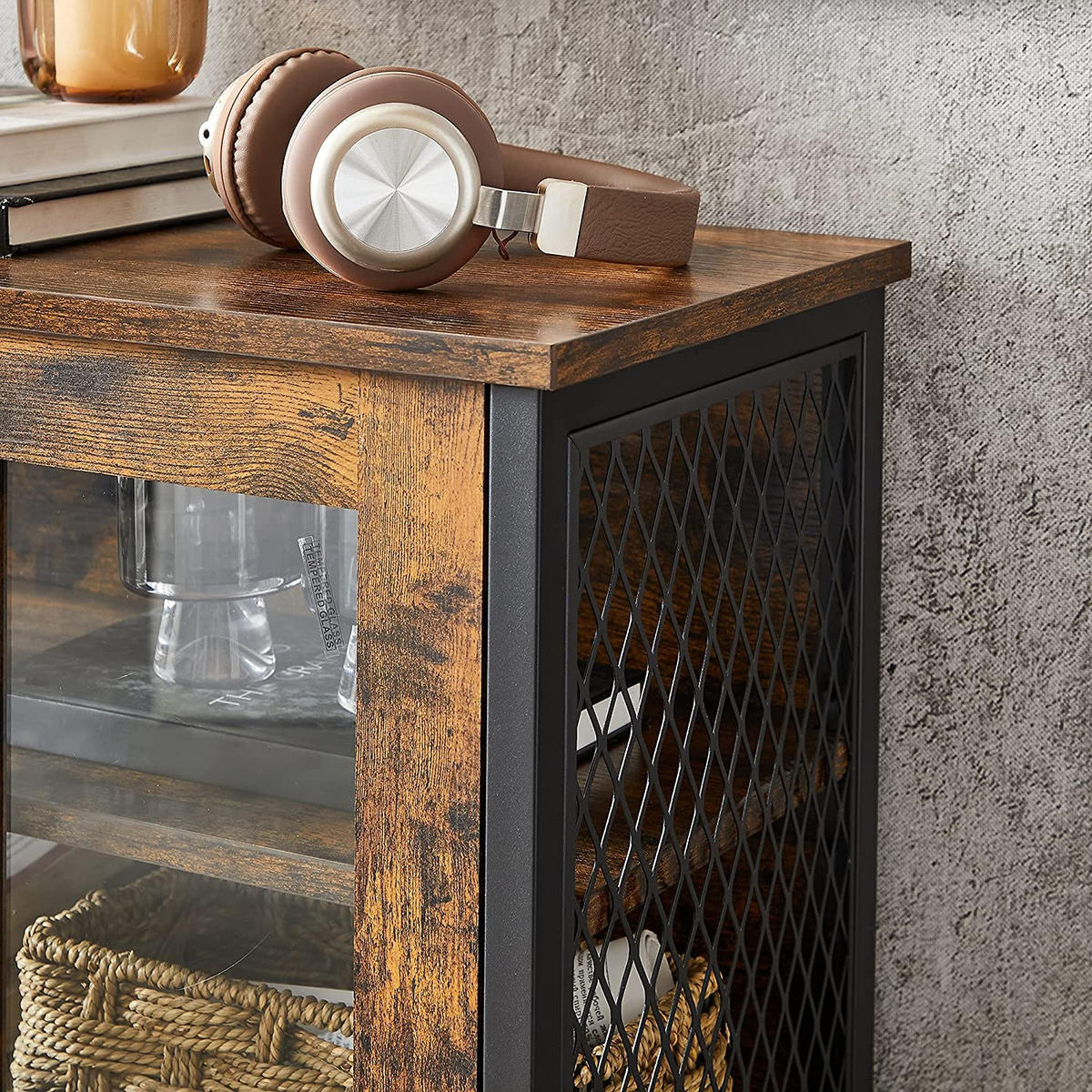 SIDEBOARD - Braun, Holzwerkstoff (30/108/60cm) - Hansiro