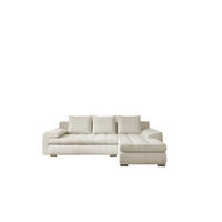 ECKSOFA TOMI Abriamo Ecru Rechts - Ecru, Holz (237/150cm) - Kaiser Möbel