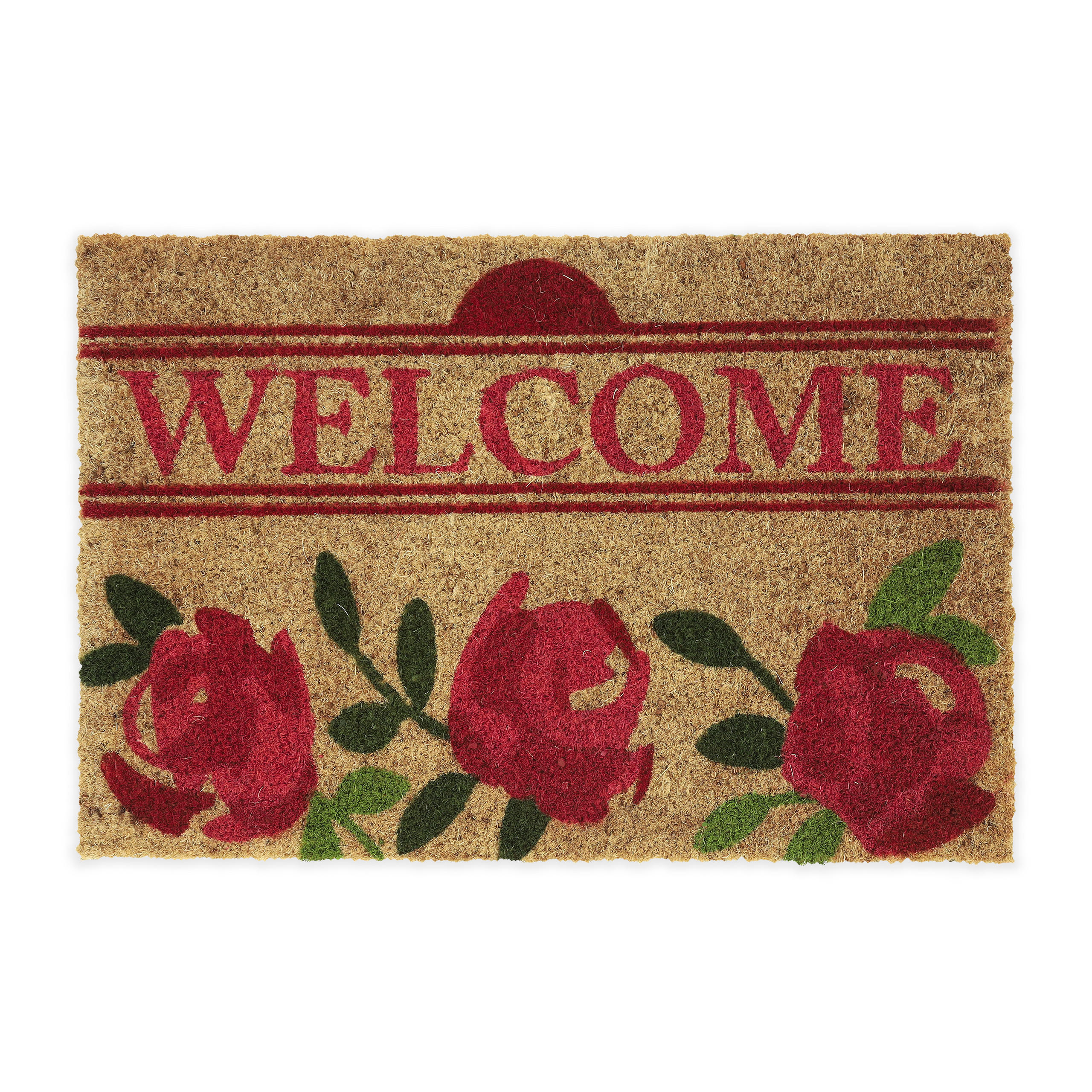 KOKOS-FUßMATTE - Multicolor, Kunststoff/Textil (60/40cm) - Relaxdays