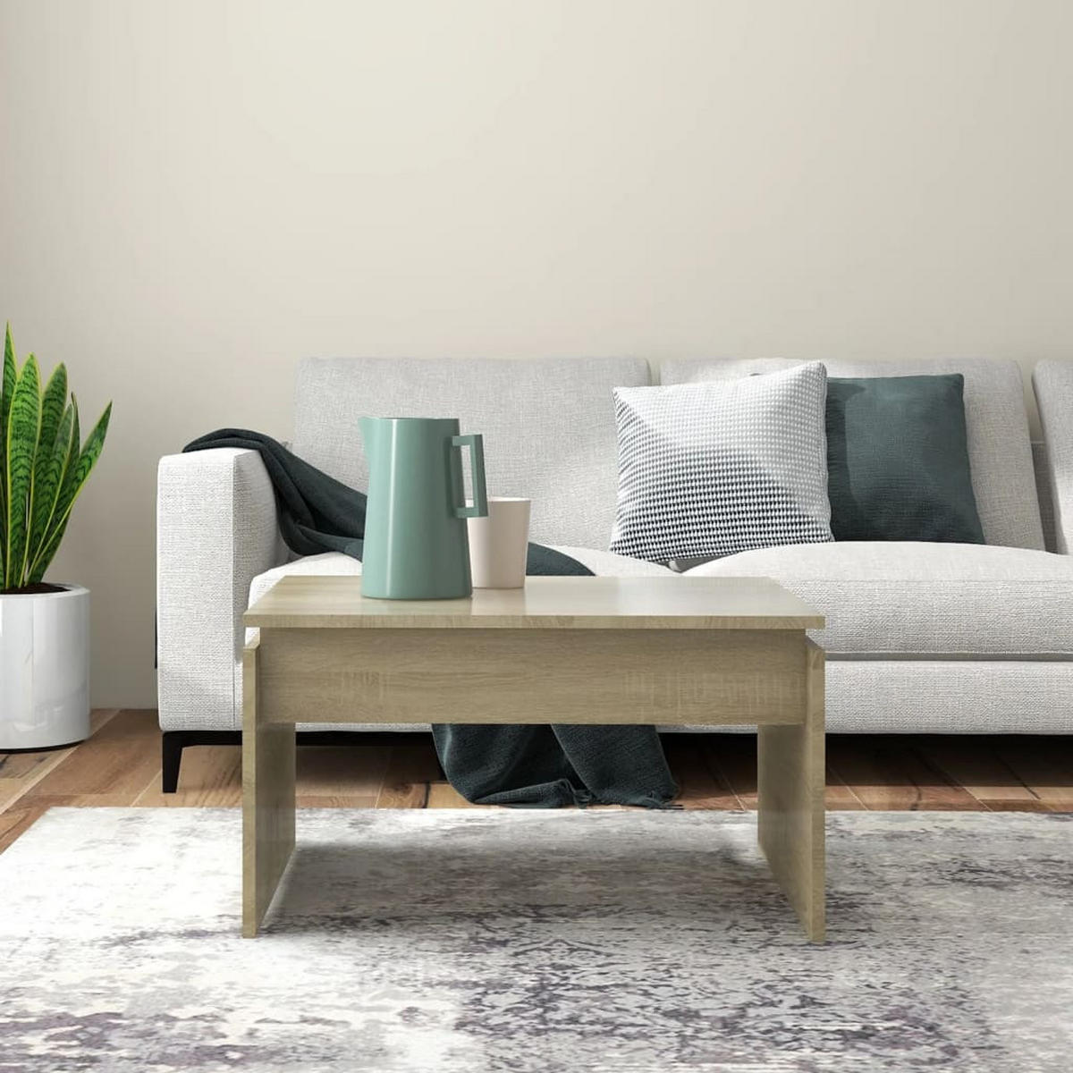 COUCHTISCH Sonoma-Eiche 68x50x38 cm Holzwerkstoff - Braun, Holzwerkstoff (68/50/38cm) - furnicato