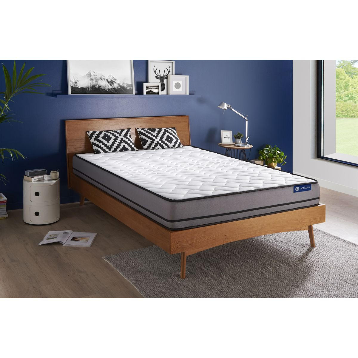 MATRATZE Actiflex night Taschenfederkern 130 x 200 cm h4 - Weiß, Textil (130/200cm) - ACTISOM