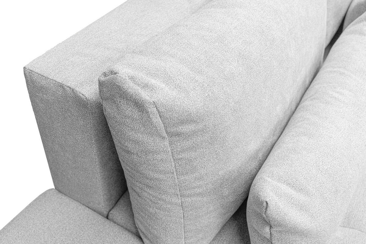 ECKSOFA Bloom mit Bettkasten und Schlaffunktion L-Form - Hellgrau, Textil (267/185cm)