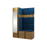 GARDEROBEN-SET Orion X - Blau/Eiche Artisan, Holzwerkstoff/Kunststoff (124/186/46cm) - MIRJAN24