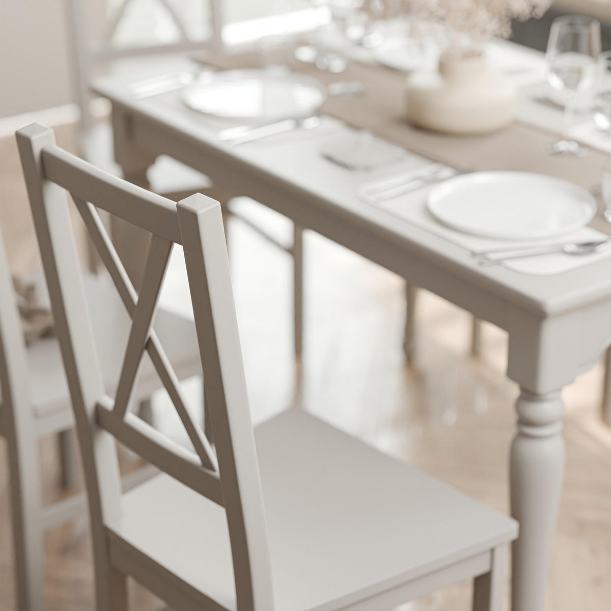 HOLZSTUHL für das Esszimmer ROMA, kaszmir - Schwarz, Holzwerkstoff (43/95/40cm) - Idohome