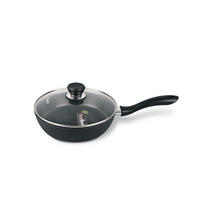 PFANNE Schwarz 37.5/20/5 cm MR120520 - Schwarz, Metall (20cm) - Maestro 