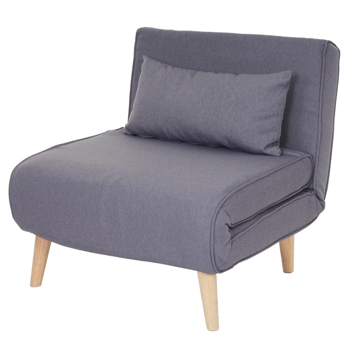 SCHLAFSESSEL Hellgrau - Hellgrau, Textil (75/77/70cm) - MCW