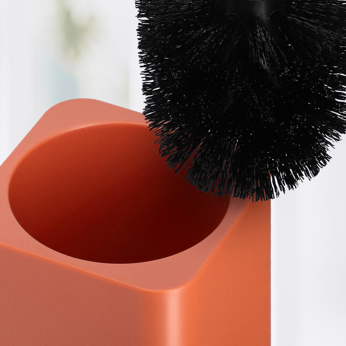 TOILETTENBÜRSTE aus Bambus rosa - Rosa, Kunststoff (10/35cm) - KADAX