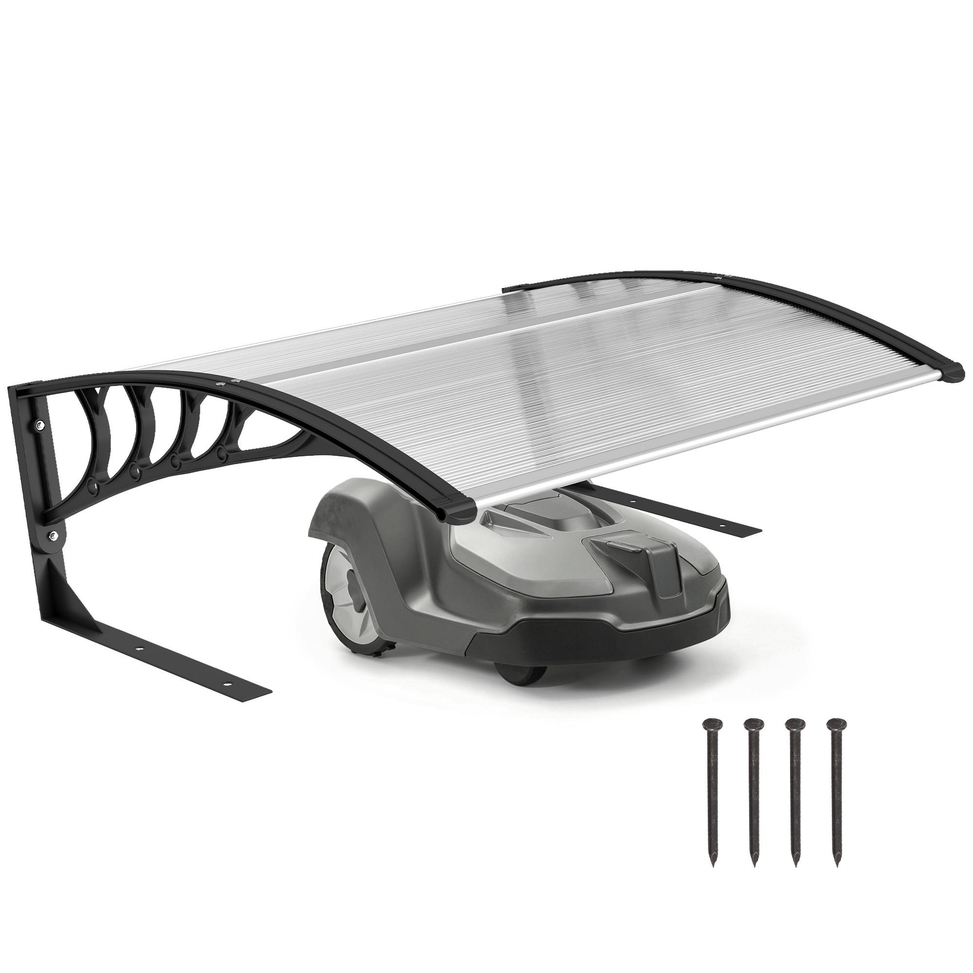 KLEINGARAGE DE-13872 mit Polycarbonat-Dach Weiß - Weiß, Kunststoff (81/43/100cm) - ComfortXL