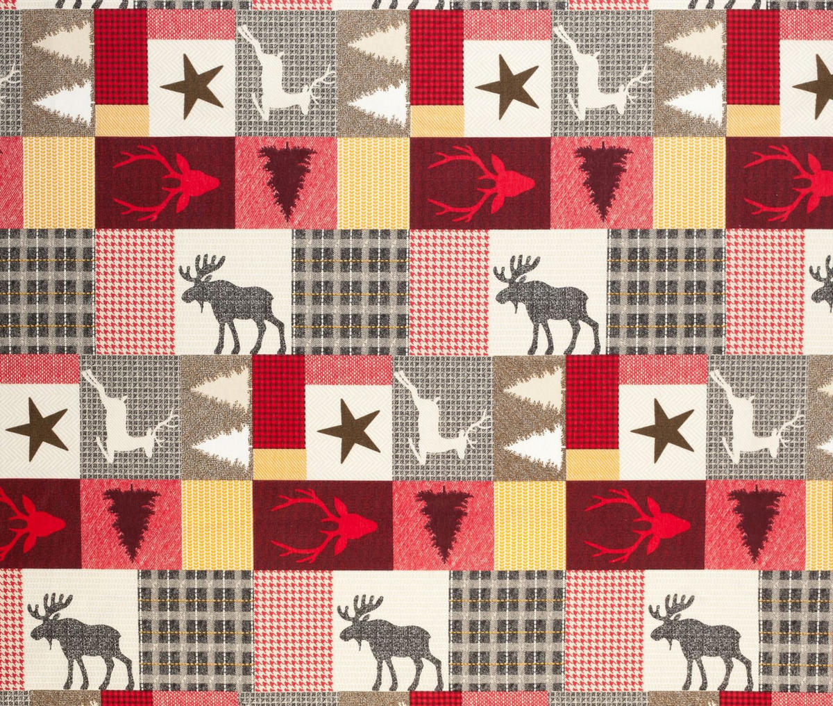 OHRENSESSEL Sofia Relaxsessel mit Hocker | Design Schwedisch Landhaus - Multicolor/Grau, Textil (92/68/95cm) - Supellex