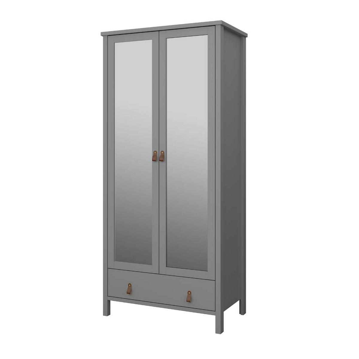 KLEIDERSCHRANK grau - Grau, Holzwerkstoff (89/195/50cm) - ebuy24