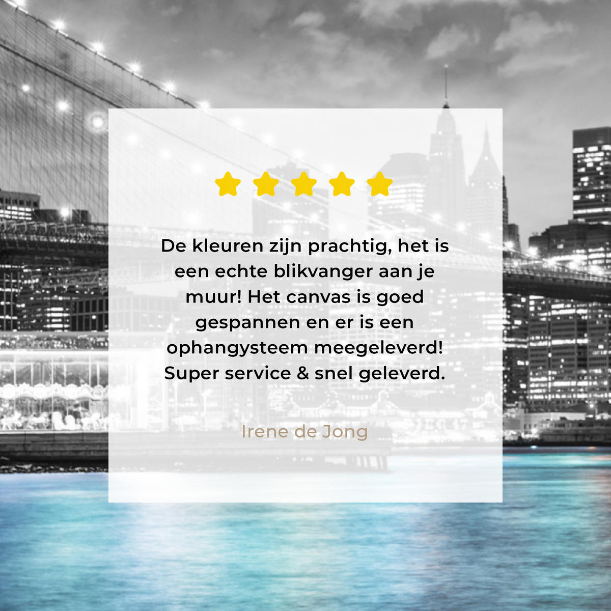 LEINWANDBILD New York - Skyline - Stadt - Blau 90x90 cm - Blaugrau, Textil (90/90cm) - MuchoWow