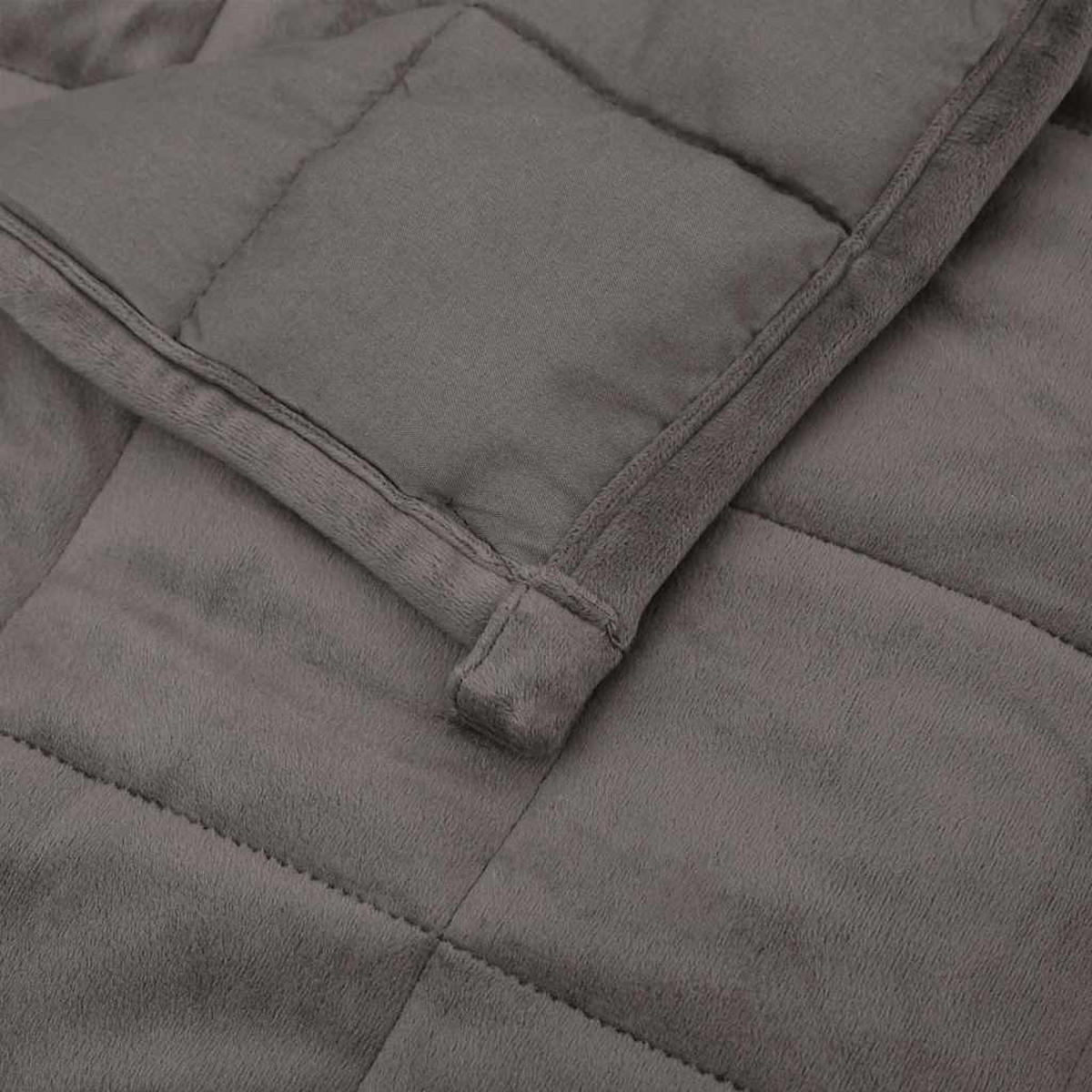 GEWICHTSDECKE Grau 220/240 Cm 11 Kg Stoff - Grau, Textil (220/240cm) - vidaXL