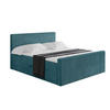 BOXBETT mit Matratze H4 und Lattenrost - TOLO-Z - 200x200 Cord - Blau - Blau, Holzwerkstoff (200/200cm) - ALTDECOR