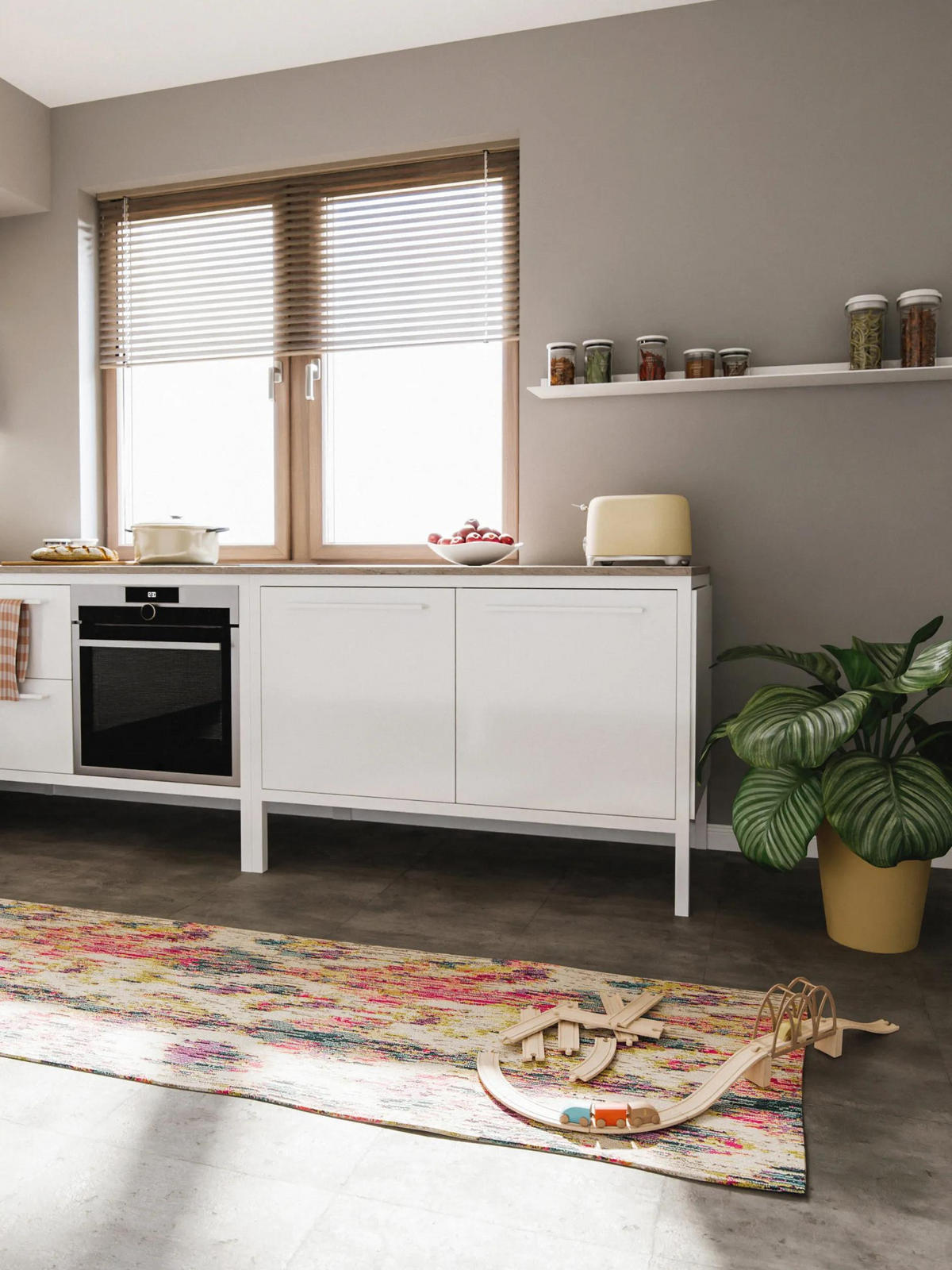 LÄUFER Casa Multicolor 70/240 cm - Multicolor, Naturmaterialien/Textil (70/240cm) - benuta