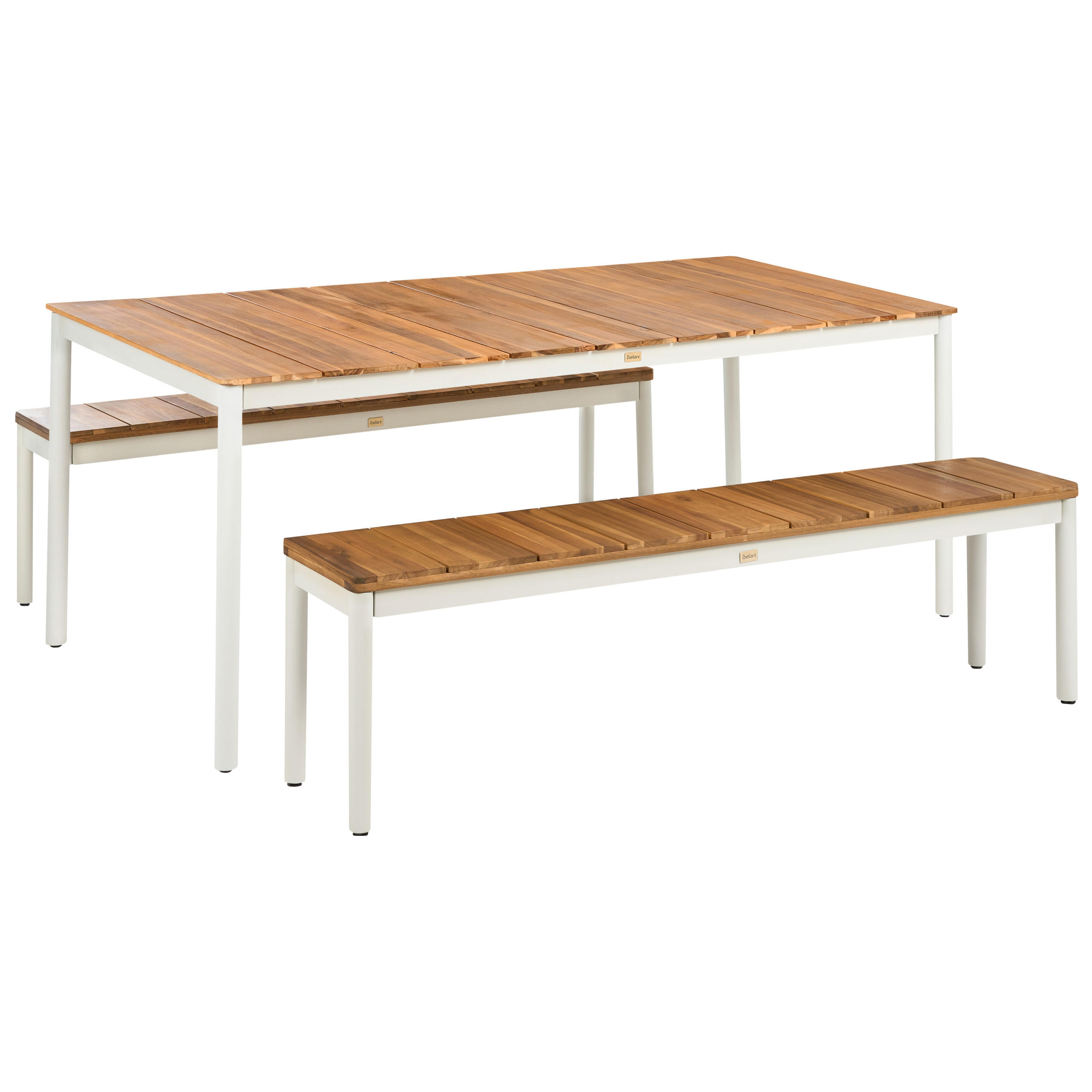 Beliani Gartenmöbel-Set Creme