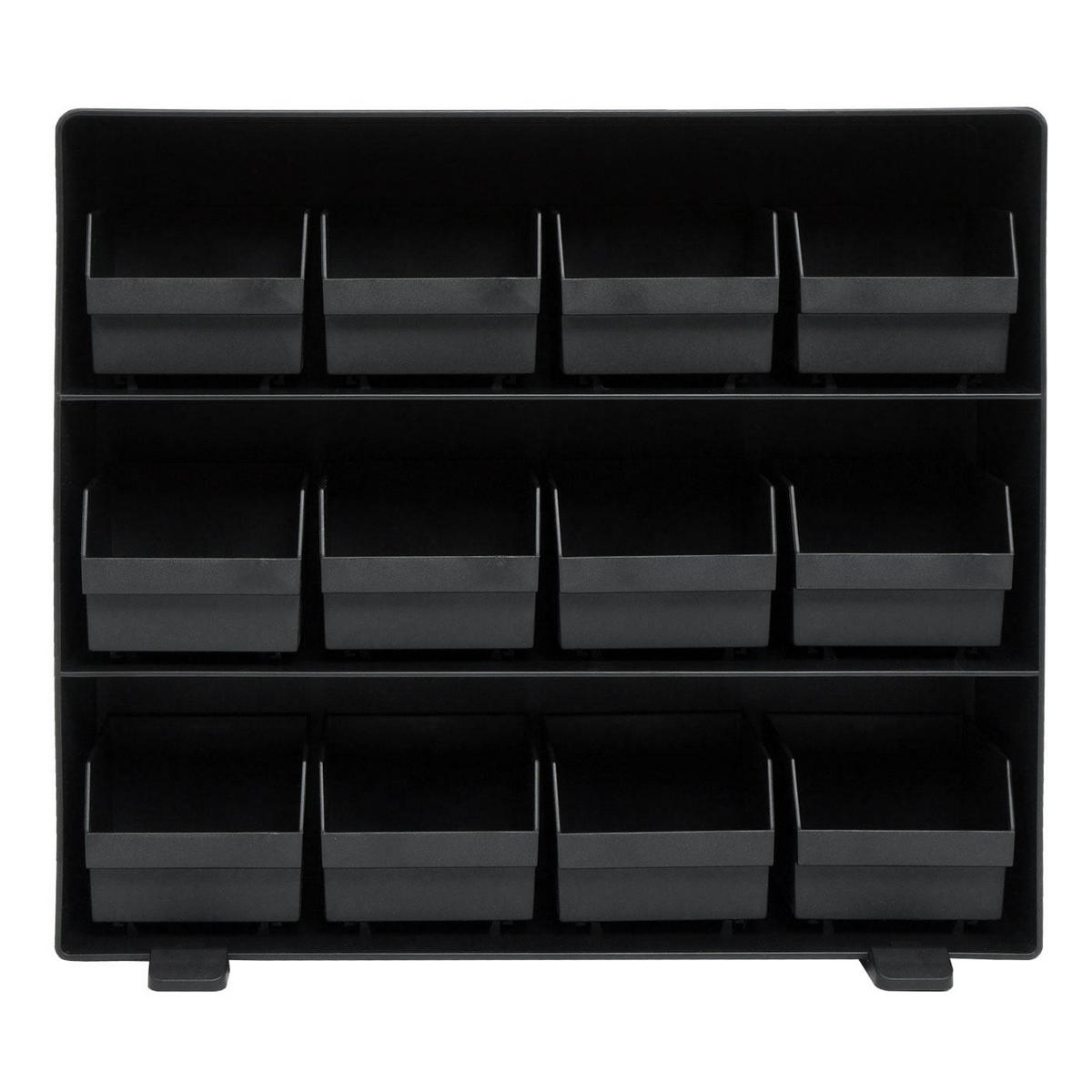 DRŽÁK NA ČAJOVÉ SÁČKY hranatý černý - černá, plast (33/8cm) - MCW
