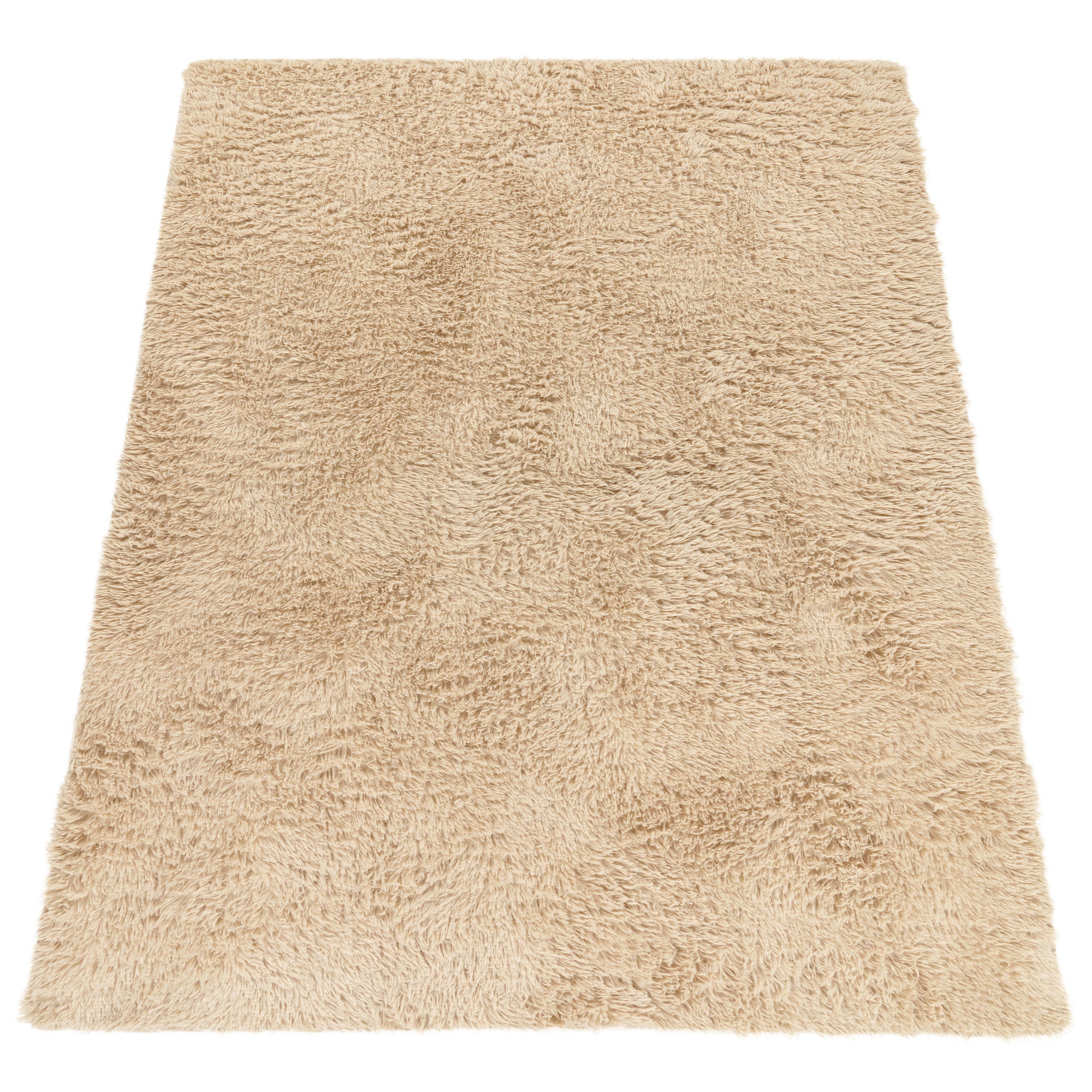 Paco Home Hochflorteppich Beige 140x200 cm