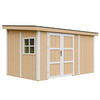 GARTENHAUS 8,68 m² - H231x248x412 cm - Ohne Boden und Seitenwand – M939B-HARVEST HONEY - Gelb, Holz (236/231/368cm) - Timbela