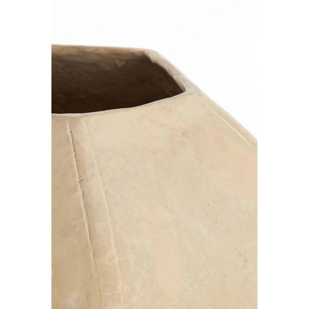 VASE Melis Weiß Ø51/44,5 cm - Weiß, Papier (44.5cm) - Light & Living