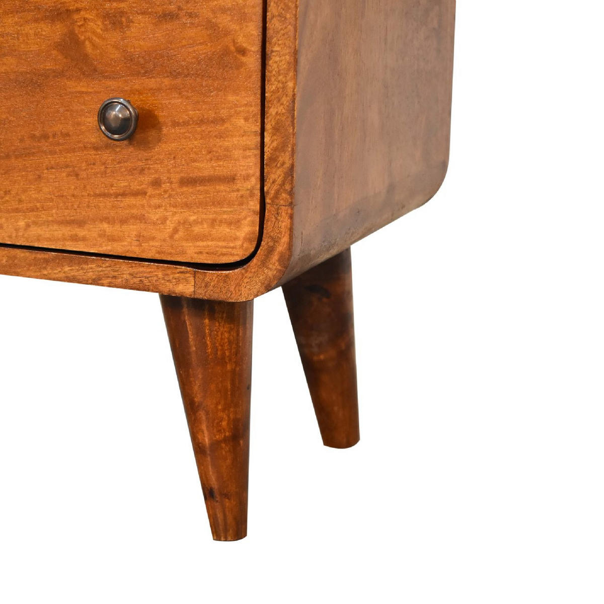 KOMMODE Mini - Beige/Messingfarben, Holz/Metall (55/65/30cm) - Artisan Furniture