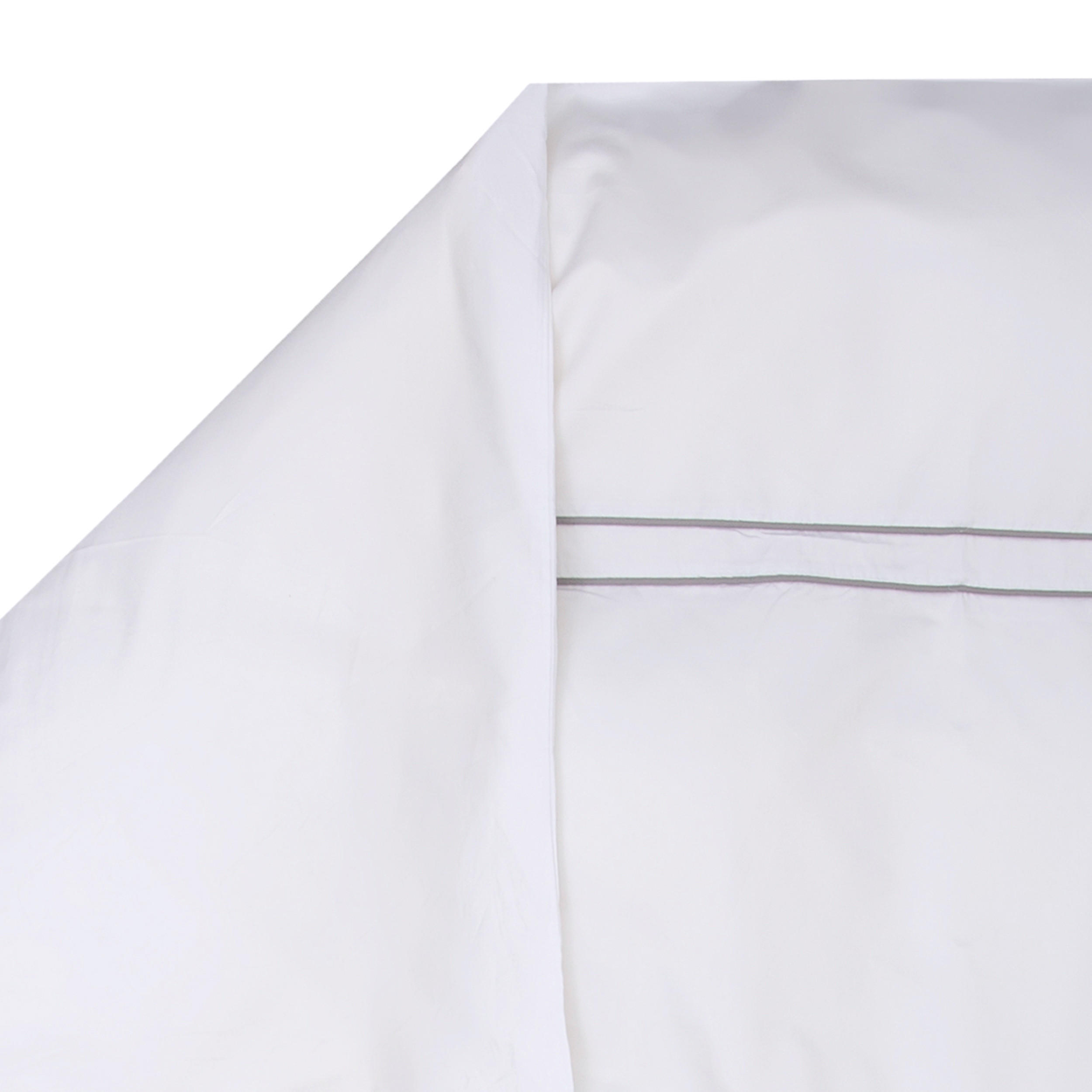 BETTWÄSCHE NOBLESSE - Weiß/Grau, Textil (40/80cm) - MÖVE