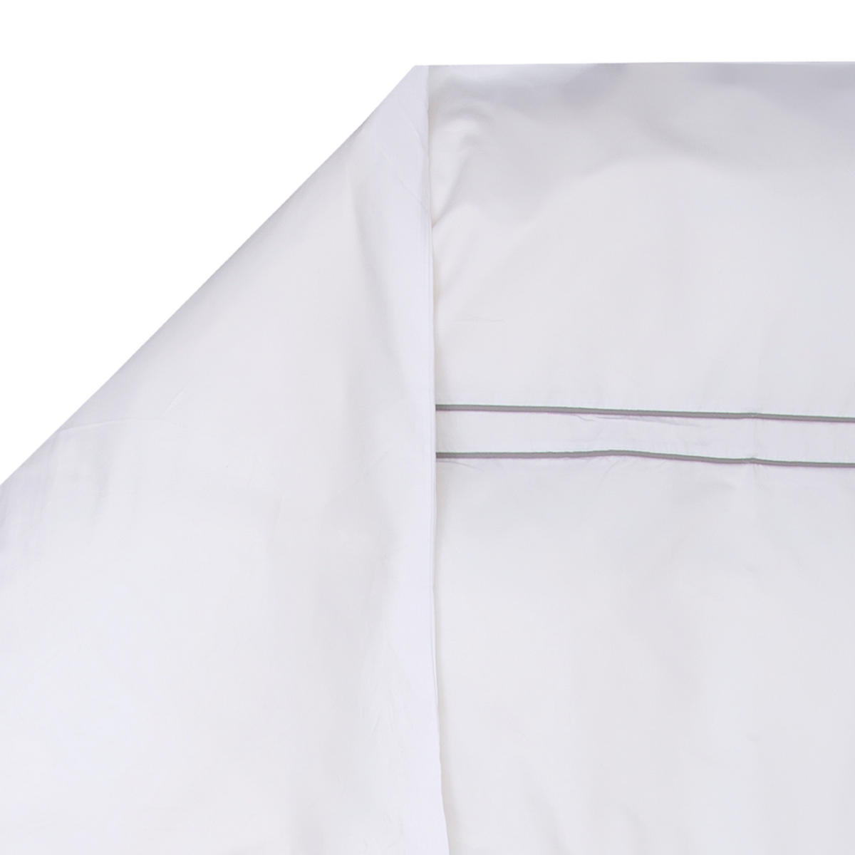 BETTWÄSCHE NOBLESSE - Weiß/Grau, Textil (40/80cm) - MÖVE