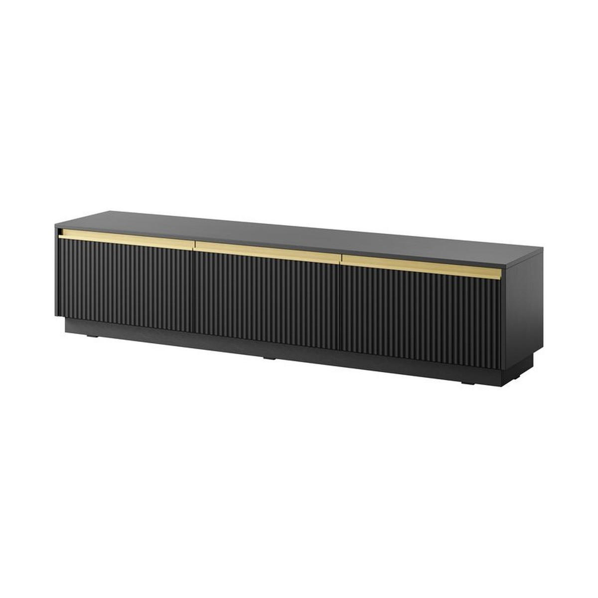 LOWBOARD – 182 cm – Royal – Schwarz - Schwarz, Holzwerkstoff (181.5/42/39cm) - hi-markt