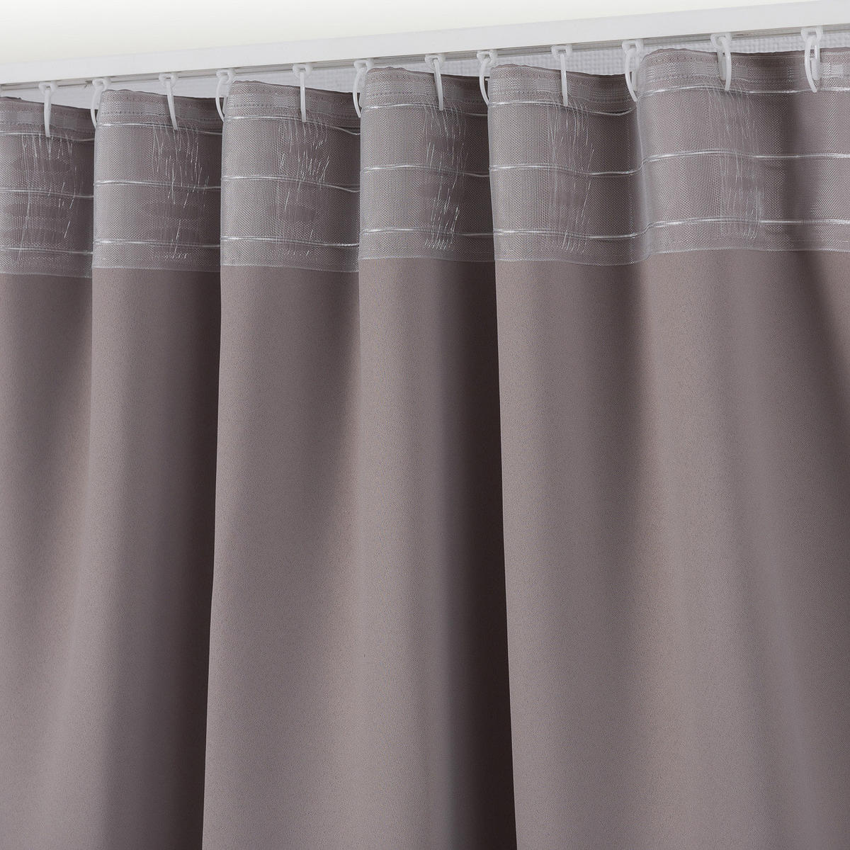 VERDUNKELUNGSVORHANG mit Schlaufenband 140x280 cm taupe - Taupe, Textil (140/280/1cm) - Dekoria