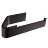 TOILETTENPAPIERHALTER OHNE BOHREN ohne Ablage Schwarz - Schwarz, Metall (17/4/8cm) - Designfabrik Hamburg