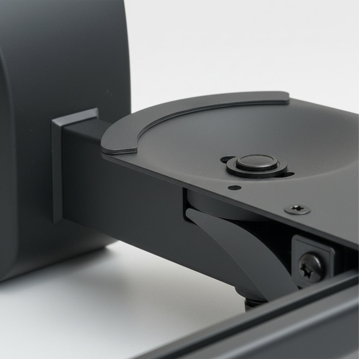 2XNÁSTENNÝ držiak repro - čierna, kov (28/14/23cm) - Relaxdays