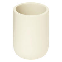 ZAHNBÜRSTENBECHER Duo, Polyresin, Beige - Beige, Kunststoff (7.4/10.4/7.4cm) - 5five Simply Smart